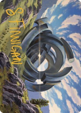 Thran Portal Art Card - Gold Stamped Signature