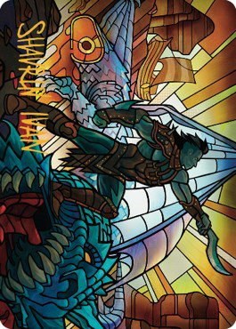 Astor, Bearer of Blades Art Card - Gold Stamped Signature