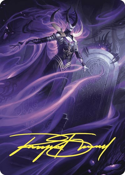 Ashiok, Wicked Manipulator Art Card - Gold Stamped Signature