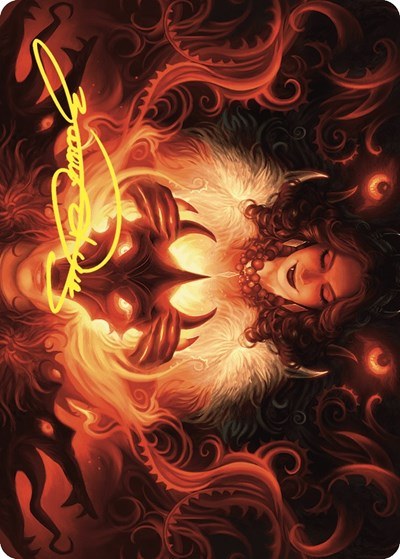 Witch's Mark Art Card - Gold Stamped Signature