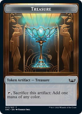 Treasure (017) // Wizard Double-Sided Token