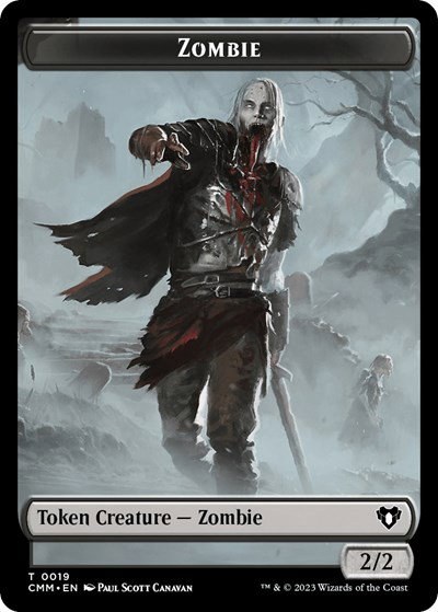 Zombie (0019) // Dwarf Berserker Double-Sided Token