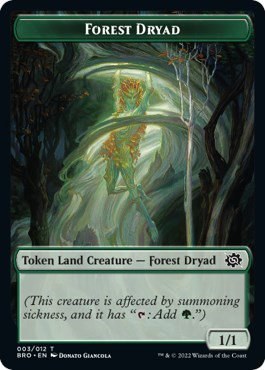 Forest Dryad Token - Normal Forest Dryad Token