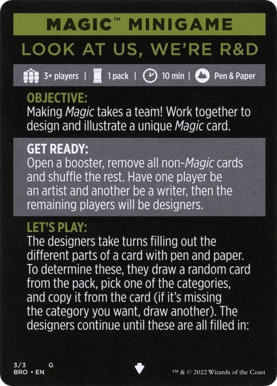 Magic Minigame: Look at Us, We're R&D - Normal Magic Minigame Look At 