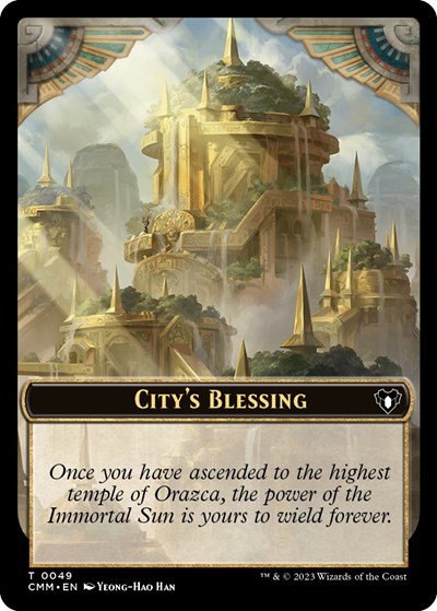 City's Blessing // Construct (0041) Double-Sided Token