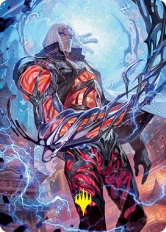 Tezzeret, Betrayer of Flesh Art Card - Gold Stamped Signature