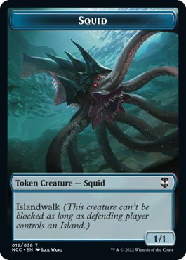 Squid // Treasure (013) Double-Sided Token - Normal Squid Treasure 013 Doub
