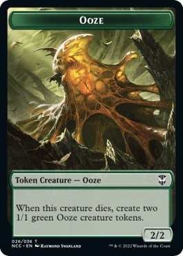 Ooze (026) // Treasure (015) Double-Sided Token