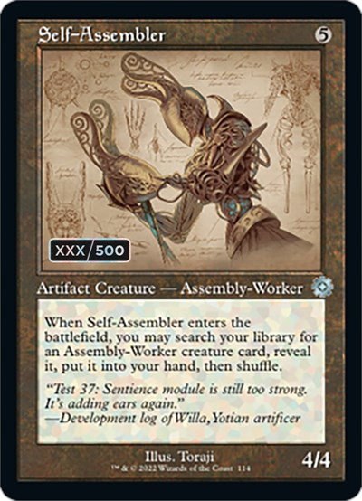 Self-Assembler - Serial Numbered