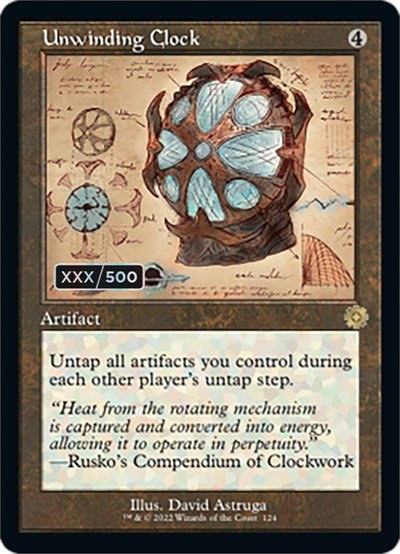 Unwinding Clock - Serial Numbered