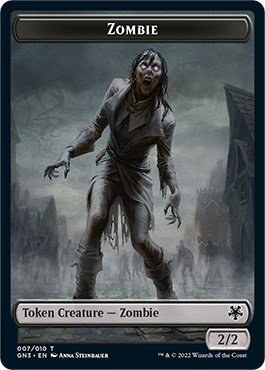 Zombie // Treasure Double-Sided Token