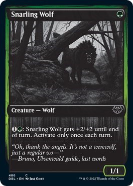 Snarling Wolf - Foil