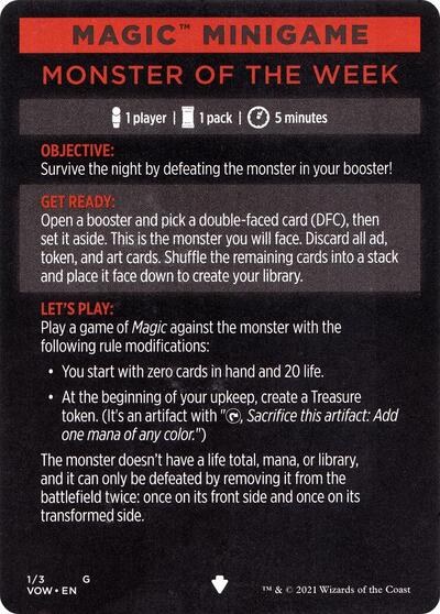 Magic Minigame: Monster of The Week - Normal Magic Minigame Monster 