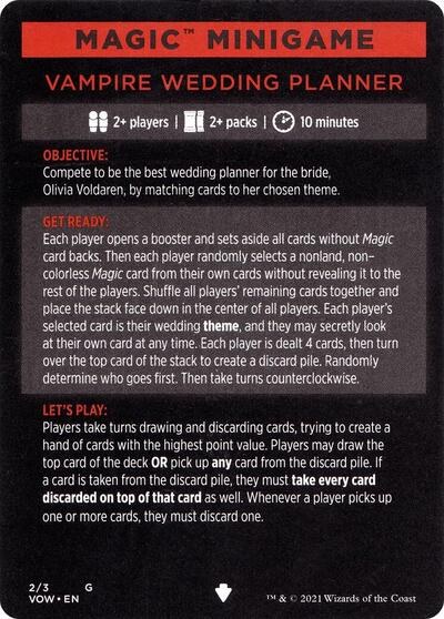 Magic Minigame: Vampire Wedding Planner - Normal Magic Minigame Vampire 