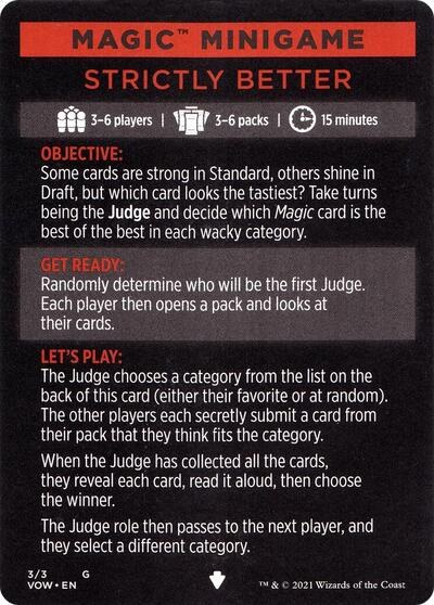 Magic Minigame: Strictly Better - Normal Magic Minigame Strictly