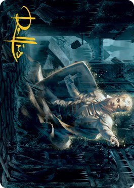 Dennick, Pious Apparition Art Card - Gold Stamped Signature