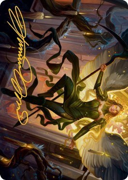 Sigarda, Champion of Light Art Card - Gold Stamped Signature