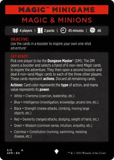 Magic Minigame: Magic & Minions - Normal Magic Minigame Magic Mi