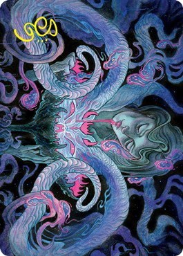 Demonic Bargain Art Card - Gold Stamped Signature