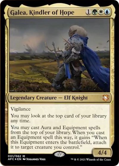 Galea, Kindler of Hope (Display Commander) - Thick Stock - Display Commander