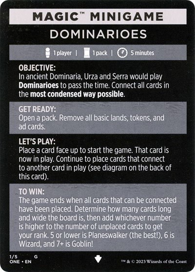 Magic Minigame: Dominarioes - Normal Magic Minigame Dominari