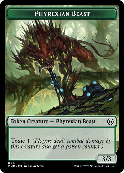 Phyrexian Beast Token - Normal Phyrexian Beast Token