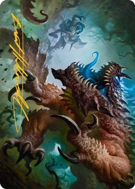 Basilisk Art Card - Gold Stamped Signature