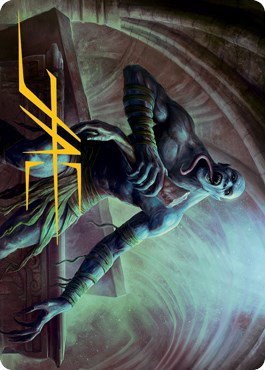 Ghoul Art Card - Gold Stamped Signature