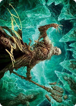 Draugr Necromancer Art Card - Gold Stamped Signature