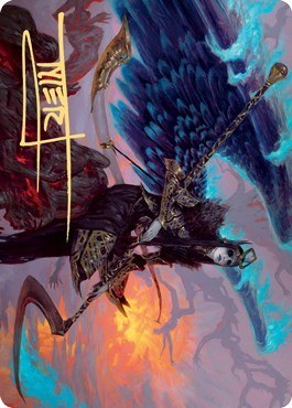 Eradicator Valkyrie Art Card - Gold Stamped Signature