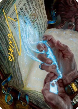 Mystic Redaction Art Card - Gold Stamped Signature
