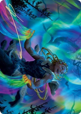 Esika, God of the Tree Art Card - Gold Stamped Signature