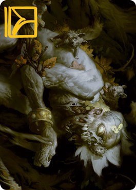 Nested Shambler Art Card - Gold Stamped Signature