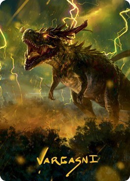 Thrasta, Tempest's Roar Art Card - Gold Stamped Signature