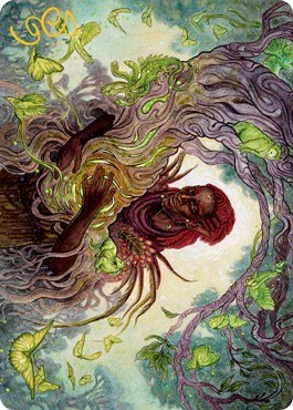 Circle of Dreams Druid Art Card - Gold Stamped Signature