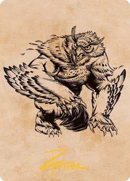 Owlbear (Showcase) Art Card - Gold Stamped Signature