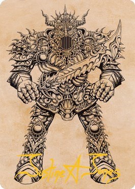 Iron Golem (Showcase) Art Card - Gold Stamped Signature