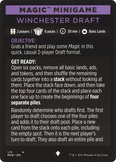 Magic Minigame: Winchester Draft - Normal Magic Minigame Winchest