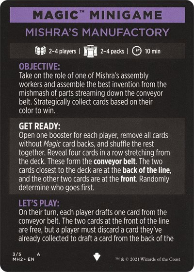 Magic Minigame: Mishra's Manufactory - Normal Magic Minigame Mishra S