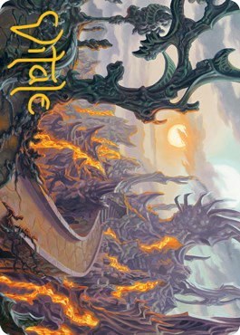 Drossforge Bridge Art Card - Gold Stamped Signature