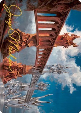 Silverbluff Bridge Art Card - Gold Stamped Signature