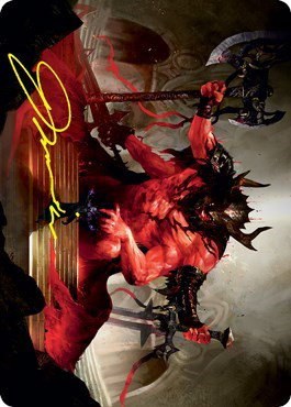 Awaken the Blood Avatar Art Card - Gold Stamped Signature