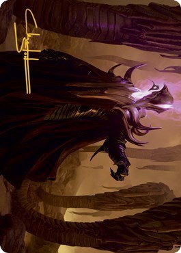 Extus, Oriq Overlord Art Card - Gold Stamped Signature
