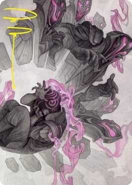Rise of Extus Art Card - Gold Stamped Signature