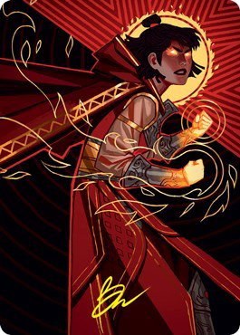 Infuriate Art Card - Gold Stamped Signature