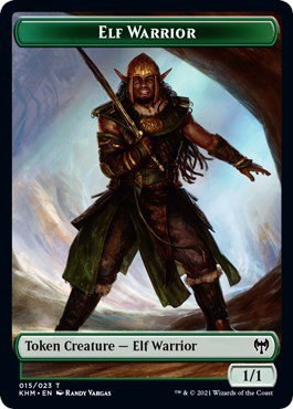 Elf Warrior // Demon Berserker Double-Sided Token