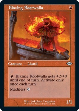 Blazing Rootwalla - Foil Etched