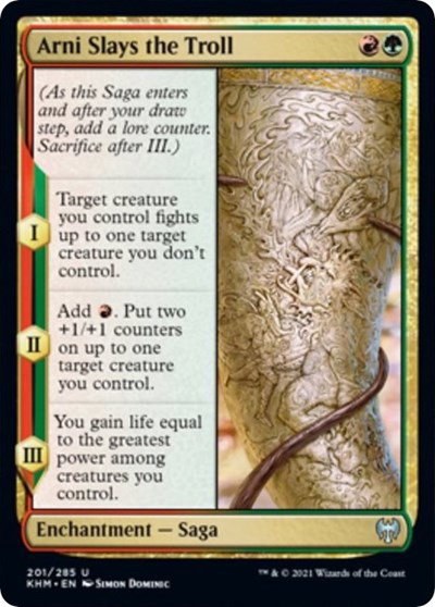 Arni Slays the Troll - Foil