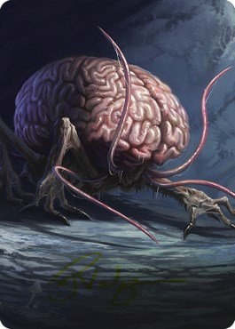 Intellect Devourer Art Card - Gold Stamped Signature