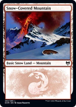 Snow-Covered Mountain - Foil